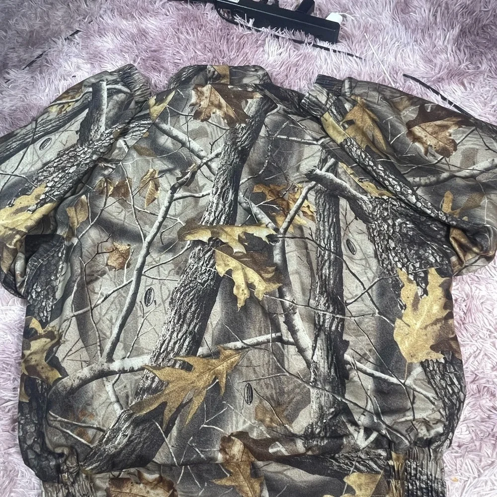 Woolrich Outdoor Guide Jacket Mens Medium Brown Camo Insulated Bomber